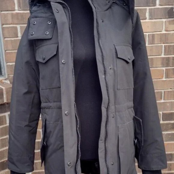 Canada Goose Gabriola Parka Black S Down Hooded Winter Coat Made in Canada - Picture 5 of 16
